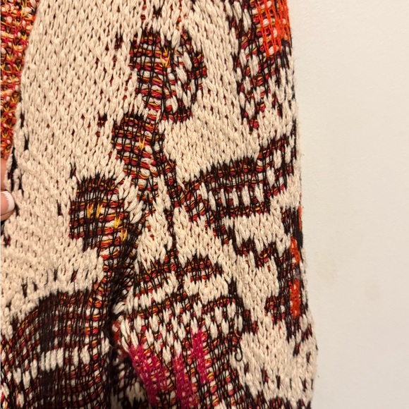 Rare Anthropologie Moth Pleiades Paisley Knit Open Cardigan - Picture 6 of 10